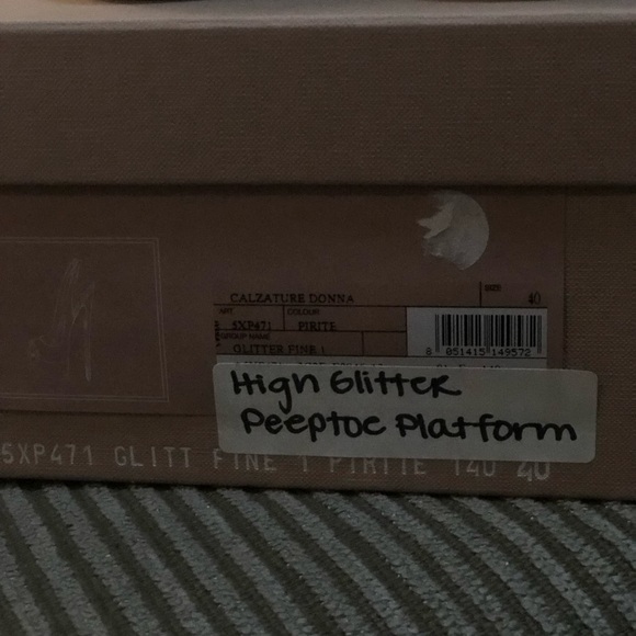 Miu Miu peeptoe glitter heel - Picture 5 of 6